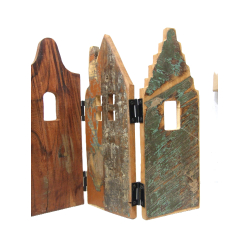 Domek Domki z egzotycznego drewna dekoracja stojąca